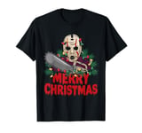 Merry Christmas Horror Fan Slasher 80s-Themed T-Shirt