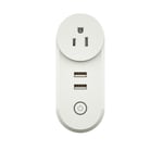 US Dual USB Smart WiFi Socket Plug App Télécommande Echo Plus Commande vocale Fonctionne avec Alexa Google Home