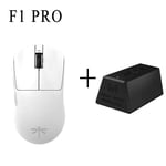 VGN-Souris de jeu sans fil Dragonfly F1 ature a Pro Max,récepteur 4K,mode touristes,2.4g,filaire,F1 Pro Max,PC,cadeau - Type F1 Pro 4K White