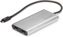 Adaptateur Thunderbolt 3 vers Double HDMI 2.0 - Adaptateur Vidéo Double Écran Thunderbolt 3 TB3 USB Type C vers HDMI 2.0 4K 60 Hz - Certifié Thunderbolt 3 - Mac/Windows (TB32HD24K60).[S579]