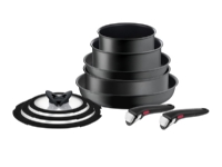 Tefal Ingenio Unlimited L76491, Blandat set, Svart, Gjuten aluminium, Titan, Svart, Glas