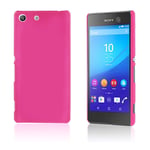 Gummerad Hårt Plast Skal (Varm Rosa) för Sony Xperia M5 E5603 / M5 Dual E5633