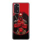 ERT Group Coque de téléphone Portable pour Xiaomi REDMI Note 11S 4G / REDMI Note 11 4G Original et sous Licence Officielle Marvel Motif Deadpool 006, Coque en TPU