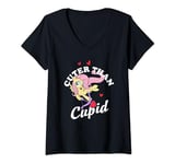 Femme My Little Pony Saint Valentin Pinkie Pie Cuter Than Cupid T-Shirt avec Col en V