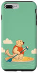 Coque pour iPhone 7 Plus/8 Plus Planche de stand up paddle en forme de chien mignon
