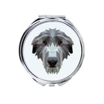 Deerhound - peili kuva ja geometrinen merkki Art-Dog-merkiltä