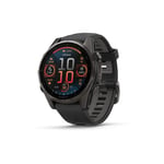 Garmin fēnix® 8 - 43 mm AMOLED Sapphire Klokke for Løping - Unisex, Svart, Perfekt for Aktive Livsstil