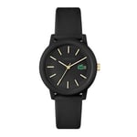 Lacoste Analogue Quartz Watch for Women with Black Silicone Bracelet - 2001212