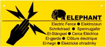 Advarselsskilt For El-Hegn Elephant