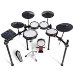 Alesis Crimson III - Batterie Électronique avec Bluetooth, MIDI, Pads Maillés 2 Zones, Ride 3 Zones, Cymbales à Étouffement, Compatible Double Pédale, Cours Drumeo, Lecteur BFD