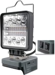 Lampe de travail LED sans fil pour Bosch 18 V, 16 W 1800 lm, avec 6 modes de luminosité, projecteur LED portable, projecteur de chantier, projecteur sans fil avec type C et charge USB (pas de.[G1320]