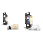 Philips Hue White Ambiance Filament ST64 Smart Light Bulb [E27 Edison Screw] with Bluetooth. & New White Ambiance Smart Light Bulb 75W - 1100 Lumen [E27 Edison Screw] with Bluetooth.