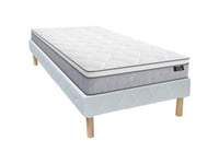 Ensemble 90 x 190 cm sommier + matelas ressorts ensachés ép.22cm - SERENITE de YSMÉE