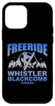 Coque pour iPhone 12 mini Freeride Snowboard Sifflet Blackcomb Canada