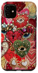 Coque pour iPhone 11 Autocollant vintage Style Collage Scrapbook Tiles Y2K