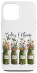 Coque pour iPhone 13 Pro Max Mason Jars Floral Choisissez Faith Hope Love Joy Flower