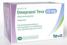 Omeprazol Teva, enterokapsel, hård 20 mg 14 kapsel/kapslar