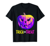 Retro Halloween Pumpkin Men Women Kids Trick or Treat T-Shirt