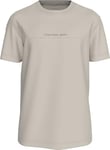 Calvin Klein Jeans Minimal Logo Tee T-Shirt S/S, Moonbeam, XL Homme