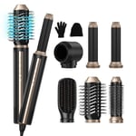 Air Styler 6 en 1 Hair Styler, 110000 RPM 20m/s Brosse Soufflante, 1400W Seche Cheveux Multifonctionnelle, Brosse Coiffante Chauffante, Boucleur a Cheveux, pour Boucler, Lisser, Sécher, Volumisant