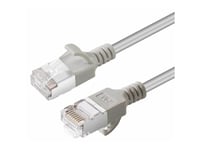 Microconnect - Nettverkskabel - Rj-45 (Hann) Til Rj-45 (Hann) - 1.5 M - U/Ftp - Cat 6A - Halogenfri, Slank, Uten Hindringer - Grå