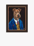 John Lewis Louise Brown 'Sir Fergus Fleabag' Framed Print, 47 x 37cm, Blue/Multi