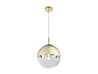 Globo Design Pendule Plafonnier Lampe en verre Boule Salon Ess Chambre Luminaire Suspendue Or 15856, Coloré, Medium