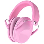 Procase Casque Anti Bruit Enfant, Casque Pliable Réglable Confortable, avec Une Atténuation de NRR 22dB, Serre-tête Souple pour Milieu Bruyant ou Stressant -Rose