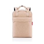 reisenthel Allday Backpack M twist coffee - Sac à dos polyvalent pour la vie quotidienne, les voyages, le shopping ou le travail - Imperméable, bagage à main autorisé