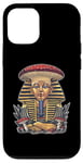 Coque pour iPhone 12/12 Pro Pharaon King Tut Chapeau de champignon égyptien