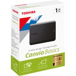 Disque dur externe TOSHIBA Pack 1To canvio basics + Housse