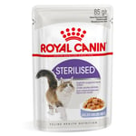 Royal Canin Sterilised i gelé - Økonomipakke: 48 x 85 g