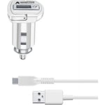 CellularLine 12/24V Adaptive Fast Charge laddare för Samsung USB-C