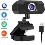 1080P Webcam Streaming HD pour la visioconférence, l'enregistrement et Le Streaming, Web cam avec Le Extended View HD Webcam pour PC