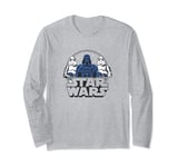 Star Wars Darth Vadar & Stormtroopers Classic Logo & Faces Long Sleeve T-Shirt