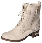 MUSTANG Femme 1229-522 Bottines à Lacets, Ecru, 41 EU