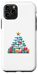 Coque pour iPhone 11 Pro Christmas Tree Sèche-cheveux Coiffure Coiffeur Coiffeuse