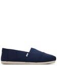 TOMS Men's Alpargata Cotton Canvas Slip-On Espadrille - Navy, Navy, Size 6, Men