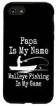 Coque pour iPhone SE (2020) / 7 / 8 Funny Papa Is My Name Walleye Fishing Is My Game Fish Humour