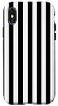 iPhone X/XS Black White Stripes Vertical Pattern Funny Minimalistic Case