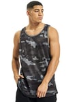 Urban Classics Men's Camo Mesh Tank Top , Sports , Dark Camo, 5XL