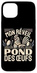 Coque pour iPhone 15 Plus Humour Poule Jardin Poules