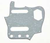 (Valkoinen helmi)Musta 3-kerroksinen 10-reikäinen amerikkalainen Vintage Fender Jaguar Guitar Pickguard ruuveilla Jaguar Scratch Plate -kitaran tarvikkeet