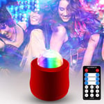 Lampe à ondulation d'eau à LED, lumières de scène dynamiques à 7 Couleurs, lumière de Petite Boule de Voiture USB avec télécommande, pour Club de Disco de fête de projecteur de Noël de Noël