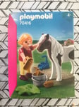 Playmobil 70416 -enfant  Fillette et Poney neuf