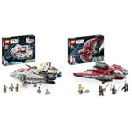 LEGO 75357 Star Wars Ghost & Phantom II Set Featuring 2 Brick-Built Ahsoka Vehicles, Buildable Starship Toys With 5 Characters & 75362 Star Wars Ahsoka Tano's T-6 Jedi Shuttle Set