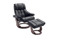 Calgary Reclinerlenestol - Svart Recliner & kinostol Brun,Svart