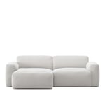 NO GA - Brick 2-Seater Chaise Lounge Left - Ascot White - Sohvat - NO GA Studio - Valkoinen