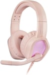 MH320 Pink, Casque Gaming Néodyme, RGB Flow, Microphone Et Boîte De Contrôle