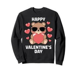 Valentine's Day Funny Teddy Bear Heart Love Valentines Sweatshirt